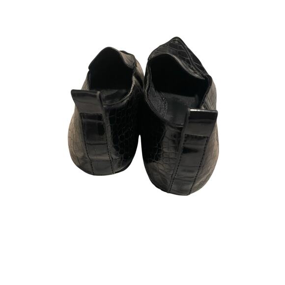 Lulus Black Crocodile patterned flats size 8.5 - Picture 5 of 9